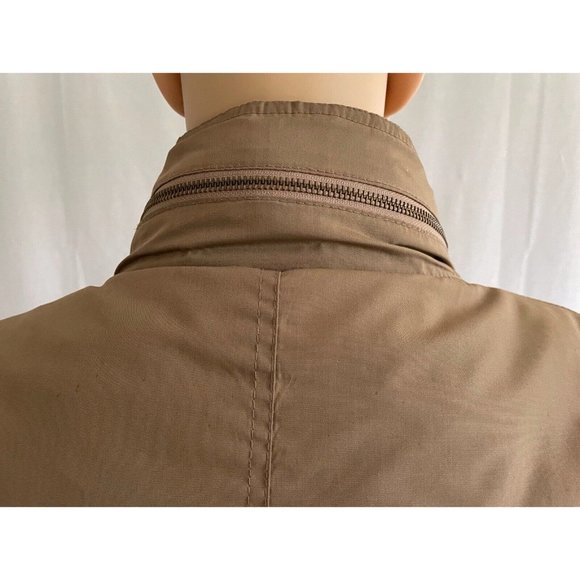 River Oaks Men's Jacket Rain Coat Brown Long Sleeves Full Zip Pocket Size XL - Picture 9 of 12